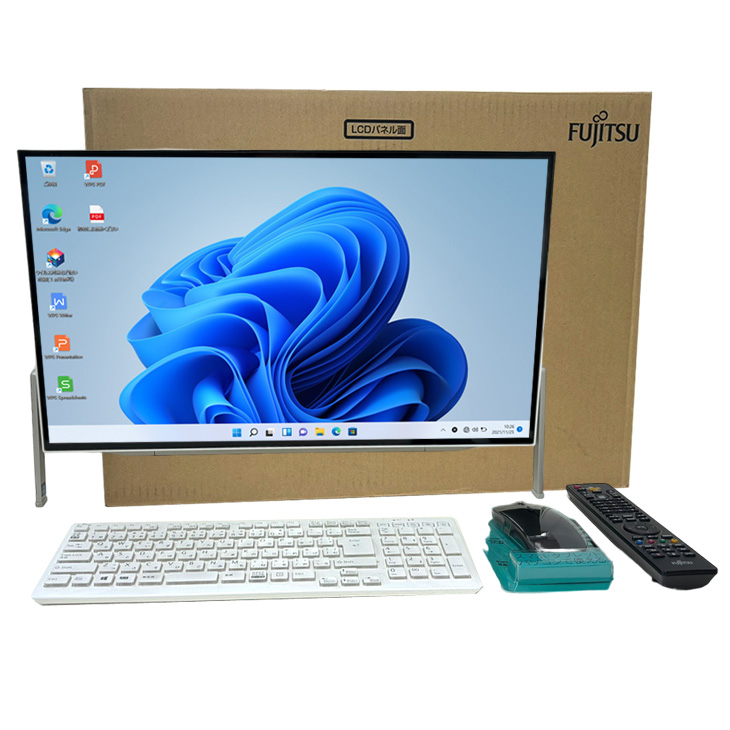 富士通 ESPRIMO WF1/D1 中古 一体型 地デジ Office Win11home キー