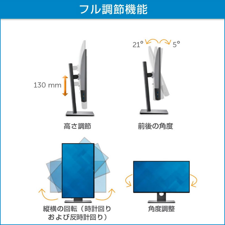 DELL（デル） DELL 27インチ 液晶モニター U2717D 非光沢IPSパネル
