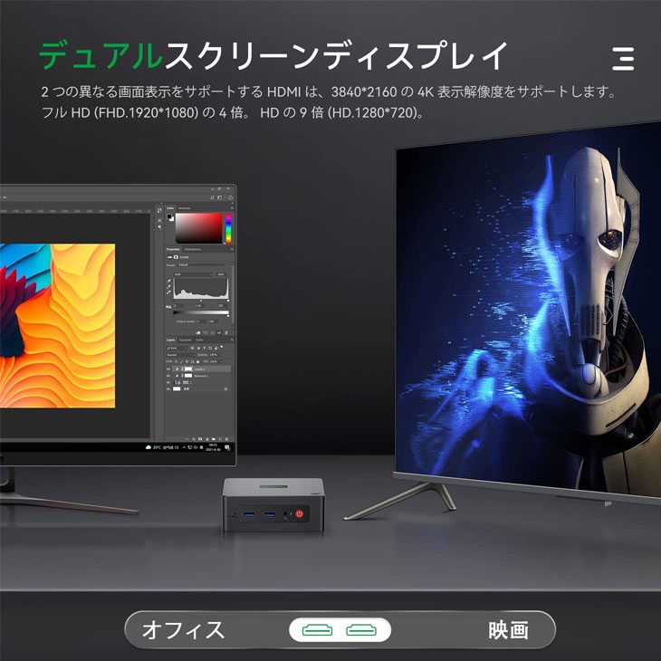 新品未使用】TRIGKEY Green G4-N95 超小型 デスクトップパソコン Win11