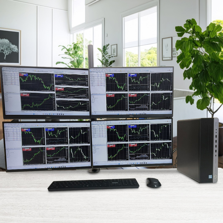 3/4-16まで24インチ】トレーディングPC FX 株 デイトレ 4画面マルチ