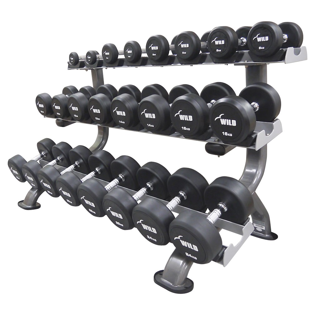 WILD FIT（ワイルドフィット） 固定式 ダンベル 35kg WF / 鉄アレイ