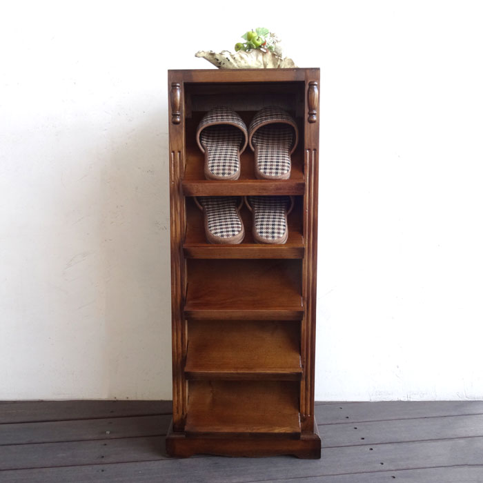 ウッドギャラリー樹 スリッパラック マガジンラック 木製 無垢材