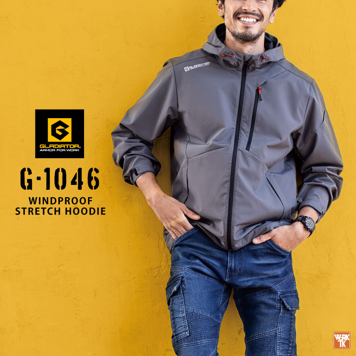 グラディエーター ウィンドウブレーカー ストレッチ パーカー