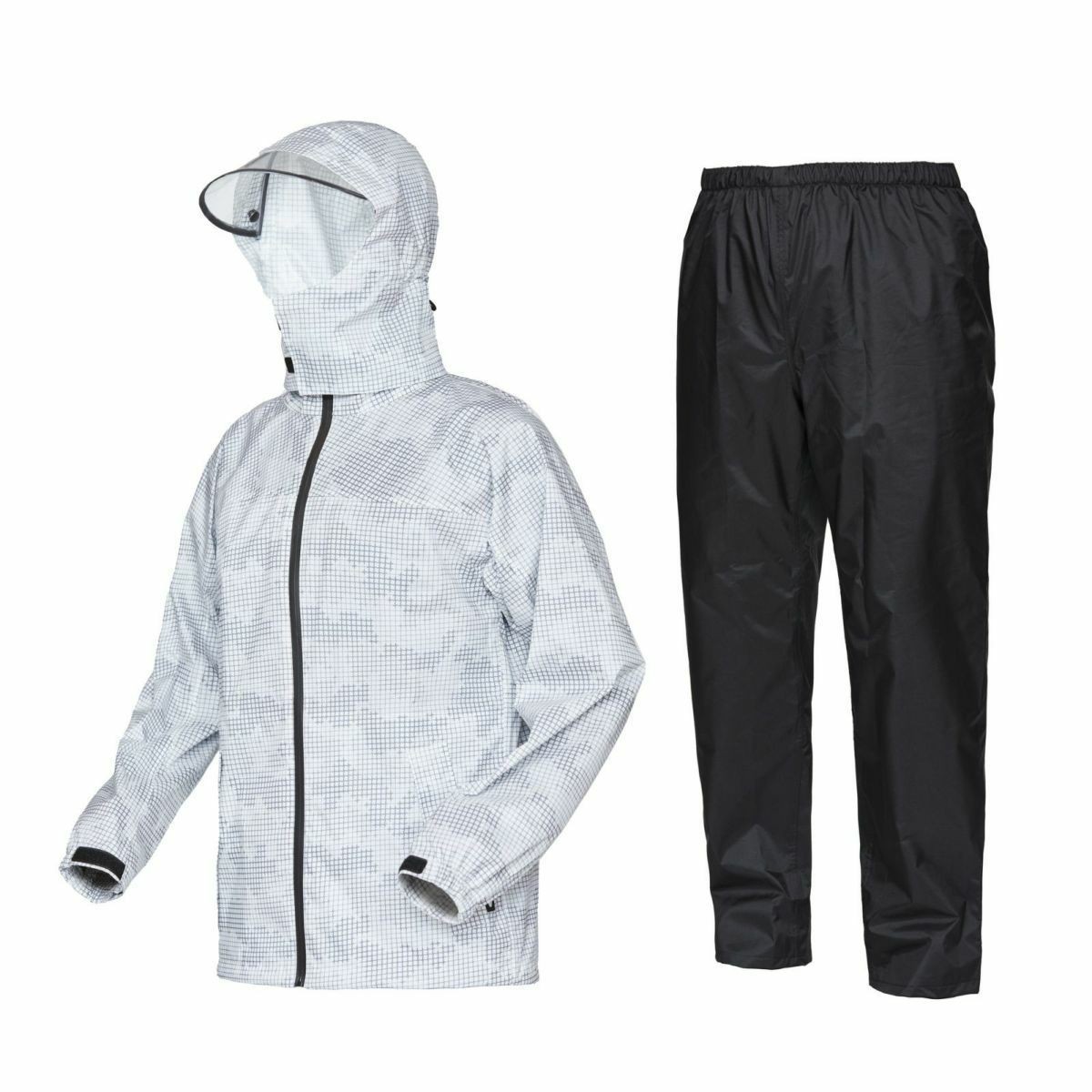 カジメイク レインスーツ 上下セット 自転車 メンズ レディース 裏