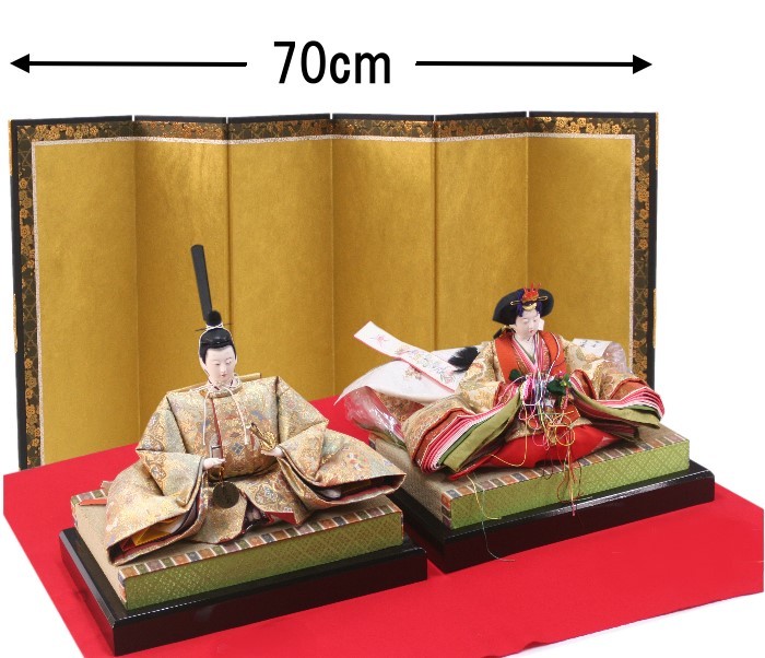 金屏風 単品 お雛様 雛人形 屏風のみ ディスプレイ 結納用・13号(金彩