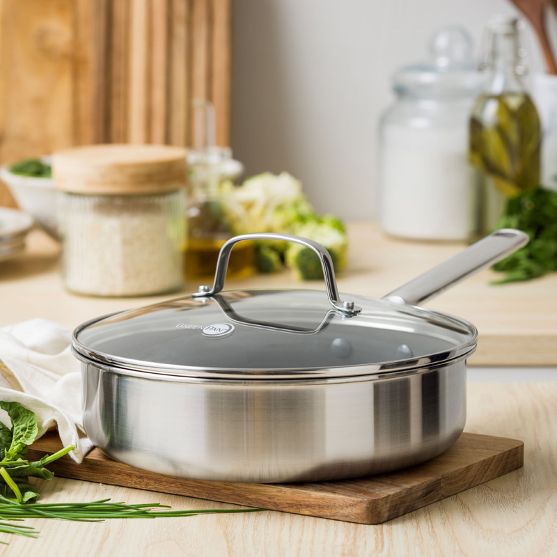 GREEN PAN（グリーンパン） 特典付 エーペックス 深型フライパン 24cm