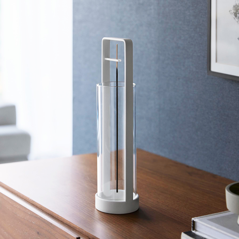 tower 特典付 山崎実業 お香スタンド タワー 灰飛び防止カバー付き