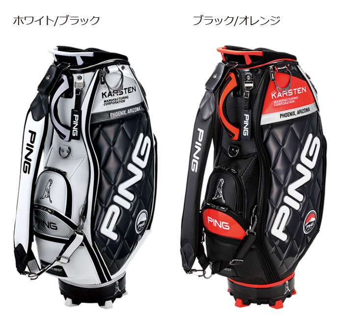 PING（ピン） キャディバッグ CB-C202 メンズ ホワイト/ネイビー 9.5