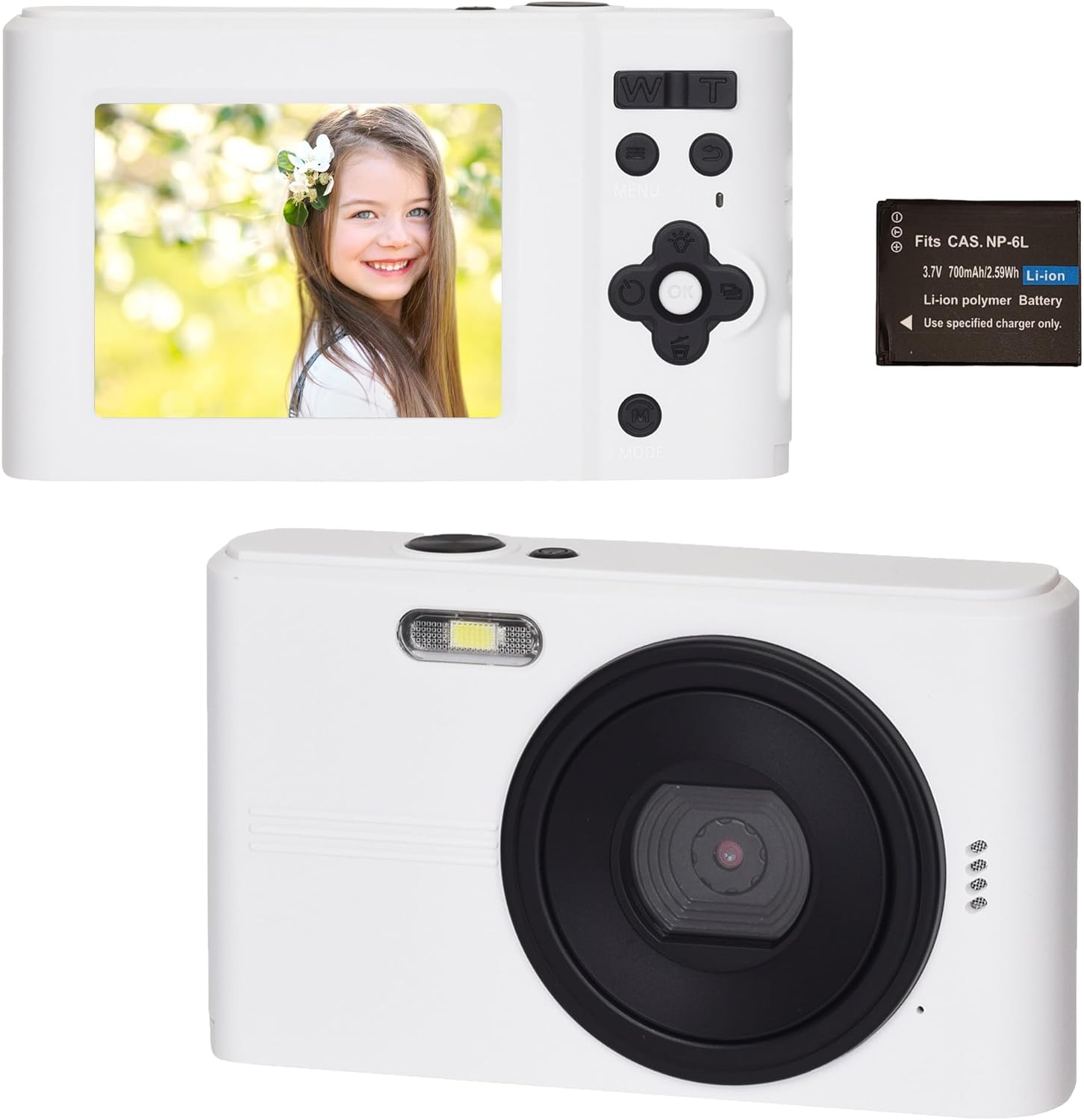 New Bridge KEIYO デジタルカメラ NT-DC001 首掛け用ストラップ付き