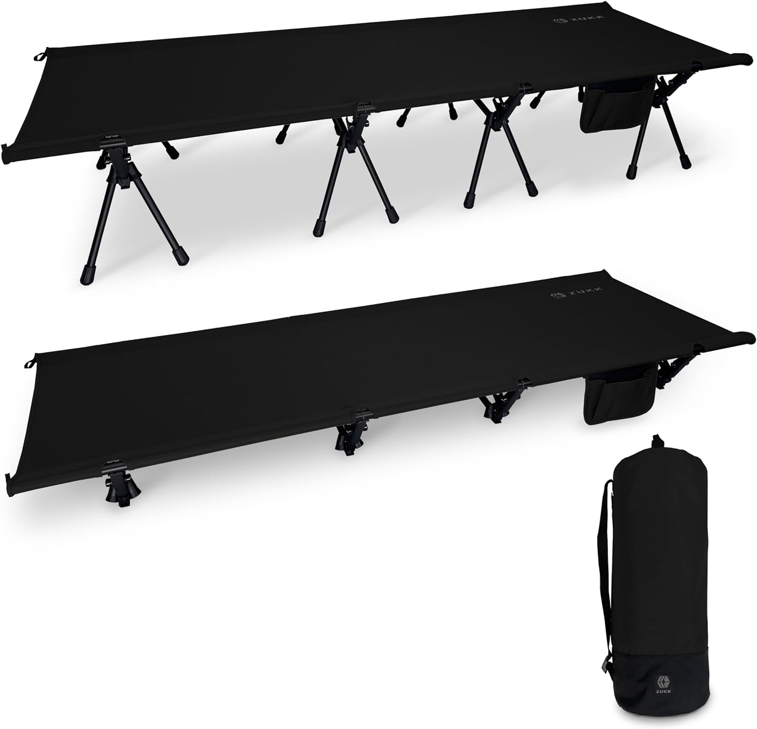 ZUKK ズック 公式 コット 2WAY 耐荷重200kg キャンプ ベッド 高耐久