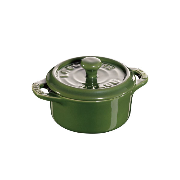 Staub（ストウブ） セラミック ココットラウンド 10cm バジル