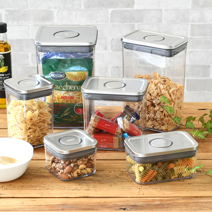 OXO（オクソー） 保存容器 密閉 ステンレスポップコンテナ 6ピース