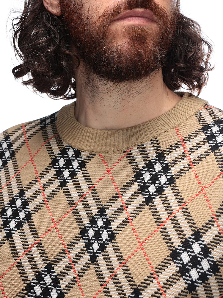 BURBERRY（バーバリー） ニット メンズ チェック ウールブレンド