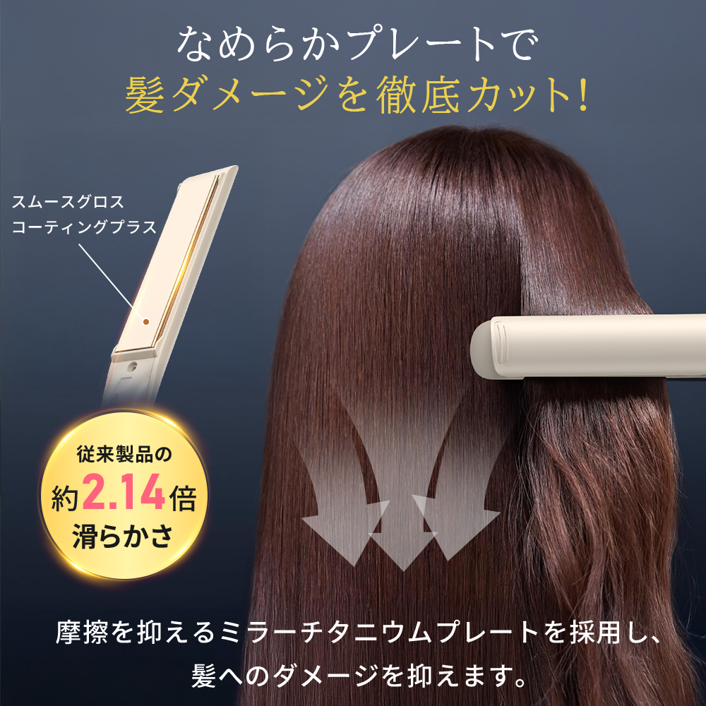 ヘアアイロン 新型／ ストレートアイロン 2WAY カールアイロン 15秒