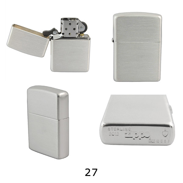 ZIPPO（ジッポー） スターリングシルバー 純銀 ライター メンズ