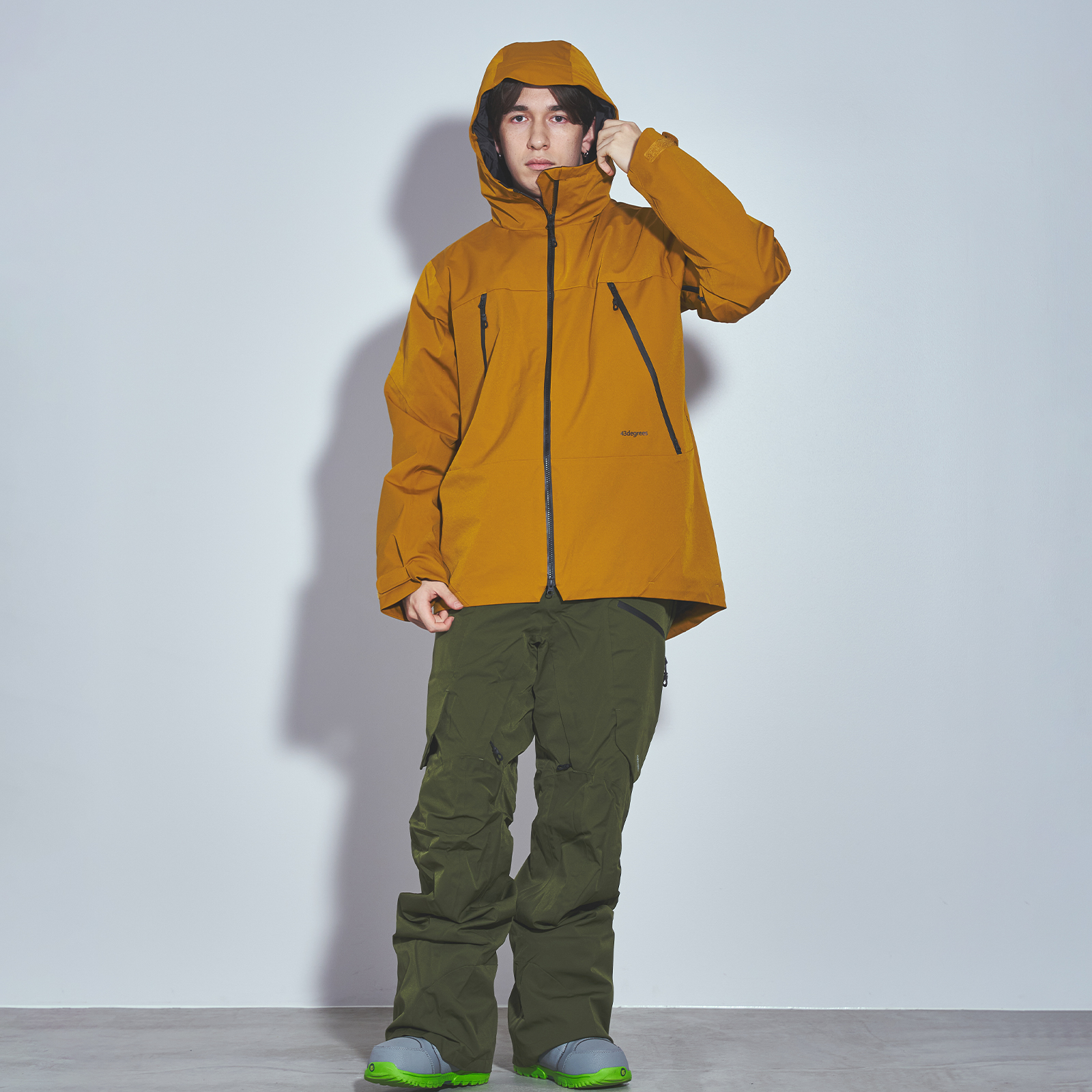 43DEGREES スノーボードウェア スキーウェア メンズ 上下 セット