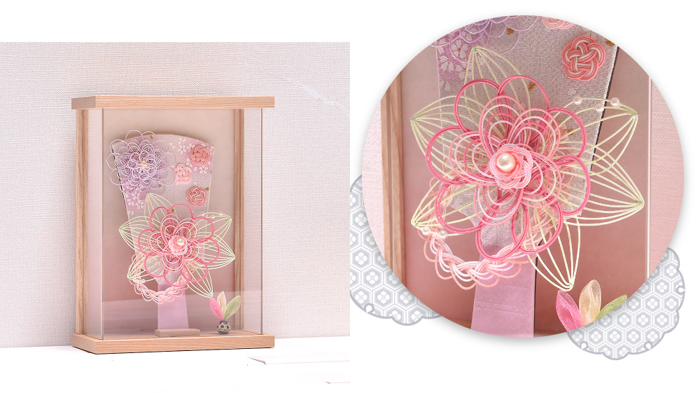 羽子板 つまみ細工 コンパクト かわいい【選べる2種類】6号 羽子板