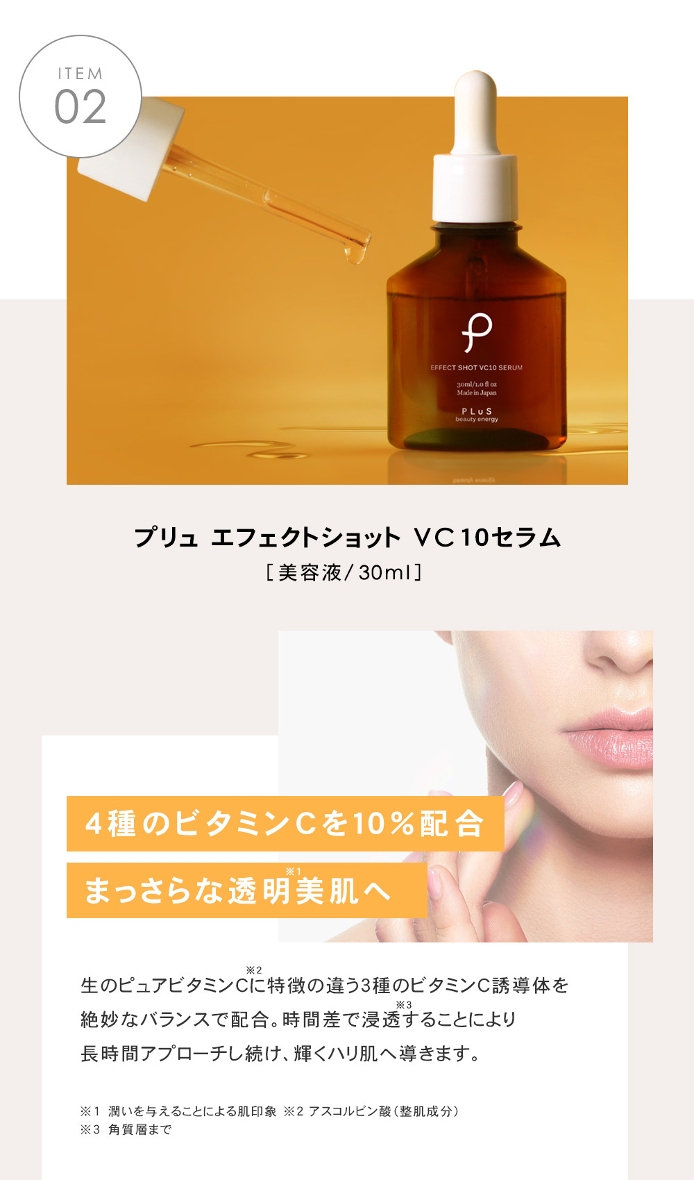 PLuS（プリュ） スキンケアセット ビタミンC誘導体 医学部外品 化粧水