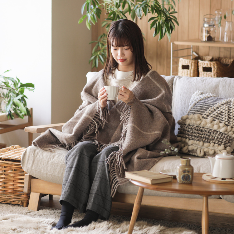 ウール ブランケット Silkeborg ダナーヤ ウィンドウペン 140×240