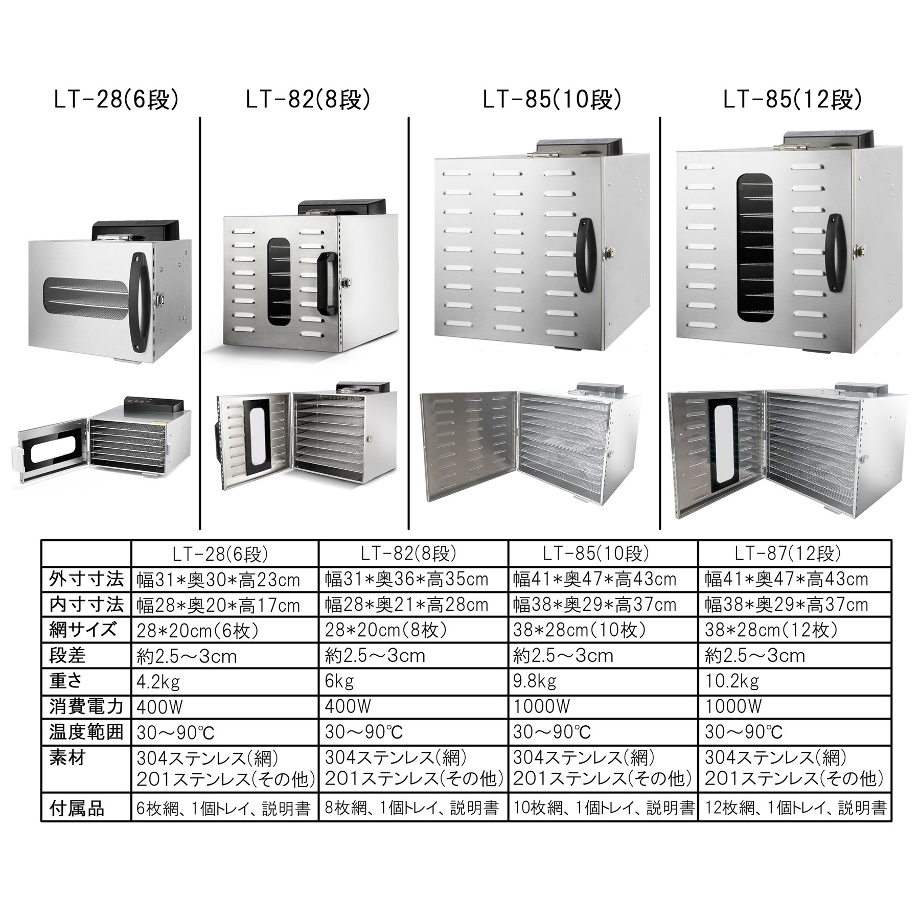 食品乾燥機 10層 フードドライヤー クッキー乾燥機 電気食品脱水機