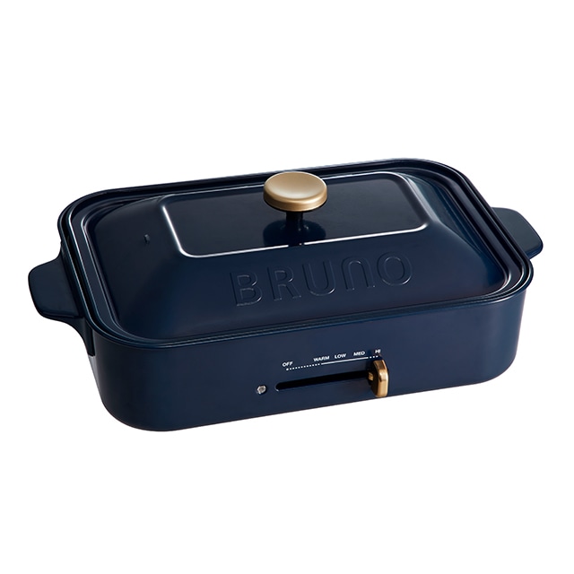 BRUNO コンパクトホットプレート ネイビー:大人の良彩百貨店通販