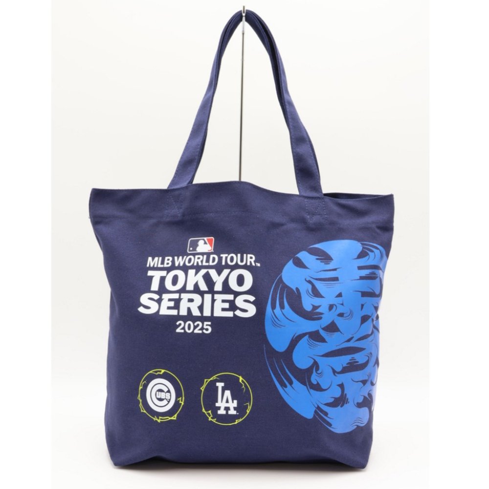 ベルメゾン キャンバストートバッグ MLB 東京シリーズ／NAVY