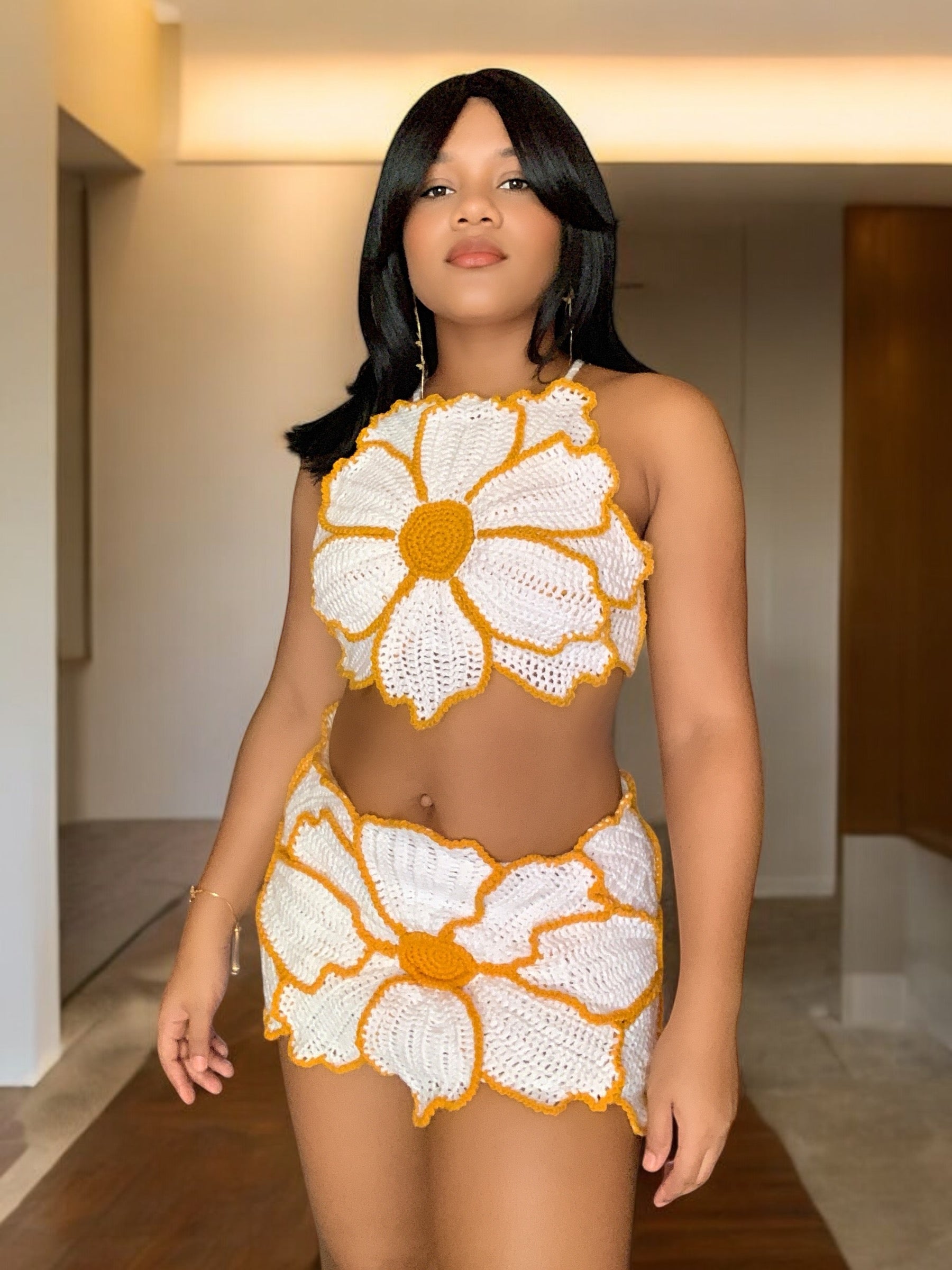 Nova Flower Crochet Skirt – Wild Dandi