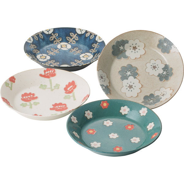 ノルディックフラワー パスタ皿4枚揃 | シャディギフトモール