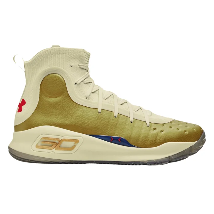 Under Armour Curry 4 Retro Lemon Ice / Metallic Gold / Red