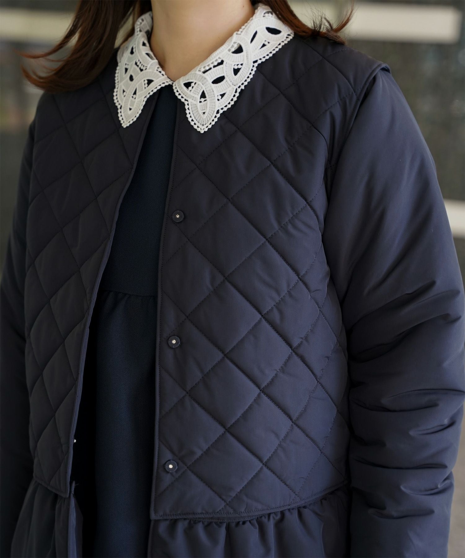 SPRING-SALE マルチway キルティング ジャケット HUIT 全3色｜hit241