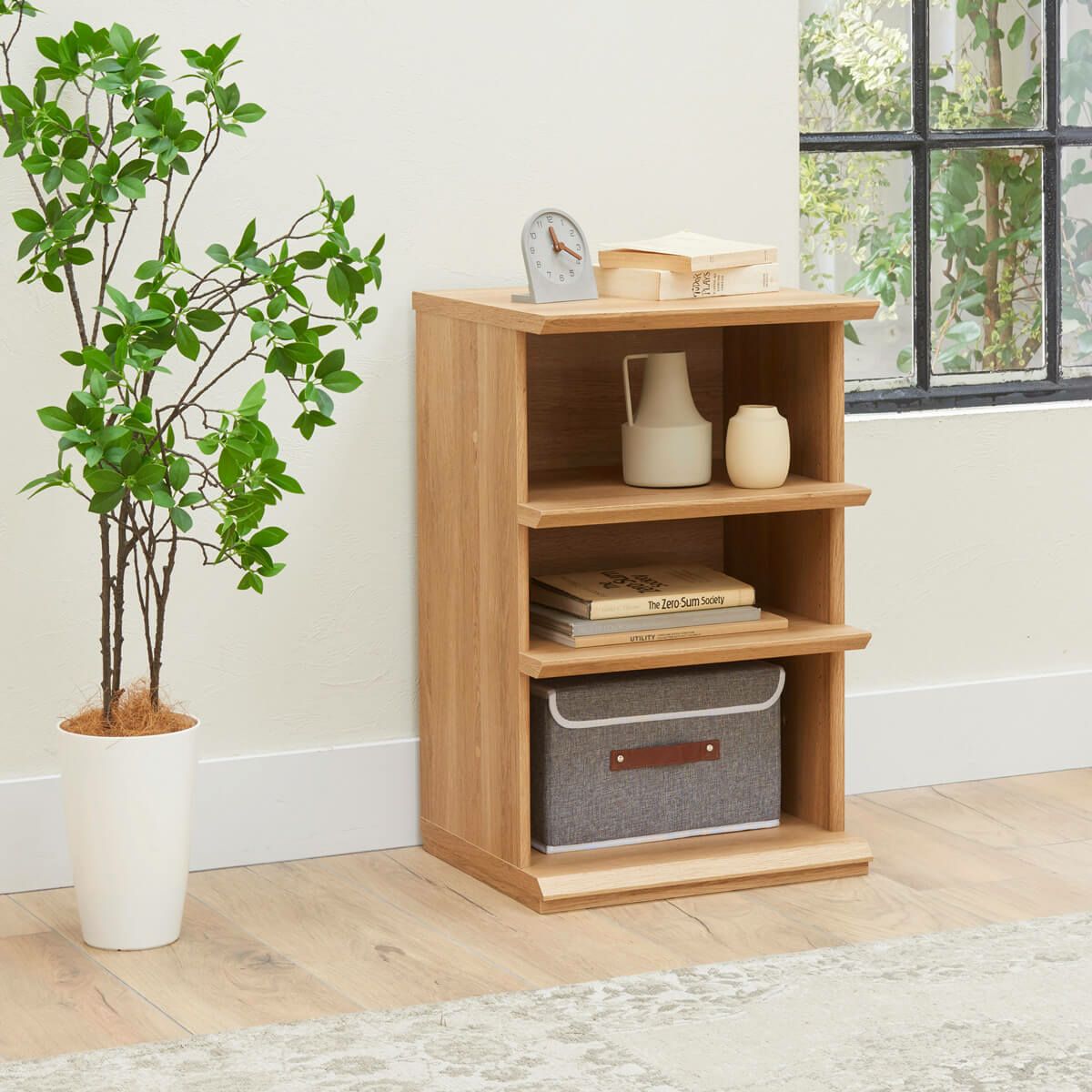 オープンラック 棚 幅46cm 高さ72cm ナチュラルブラウン シェルフ 本棚