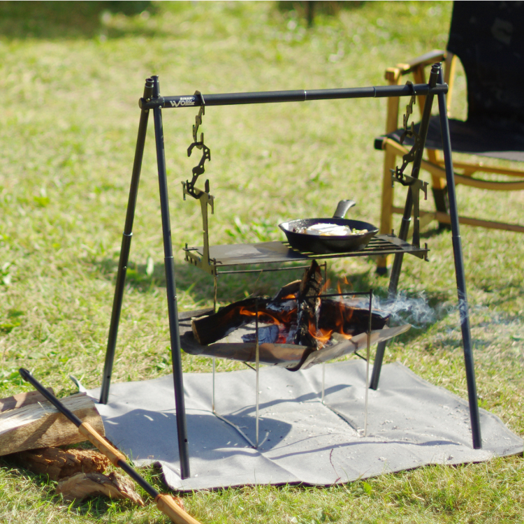 SNIPE HANGER SOLO（SINANO WORKS）ハンガーラック サイズ調整可 焚火