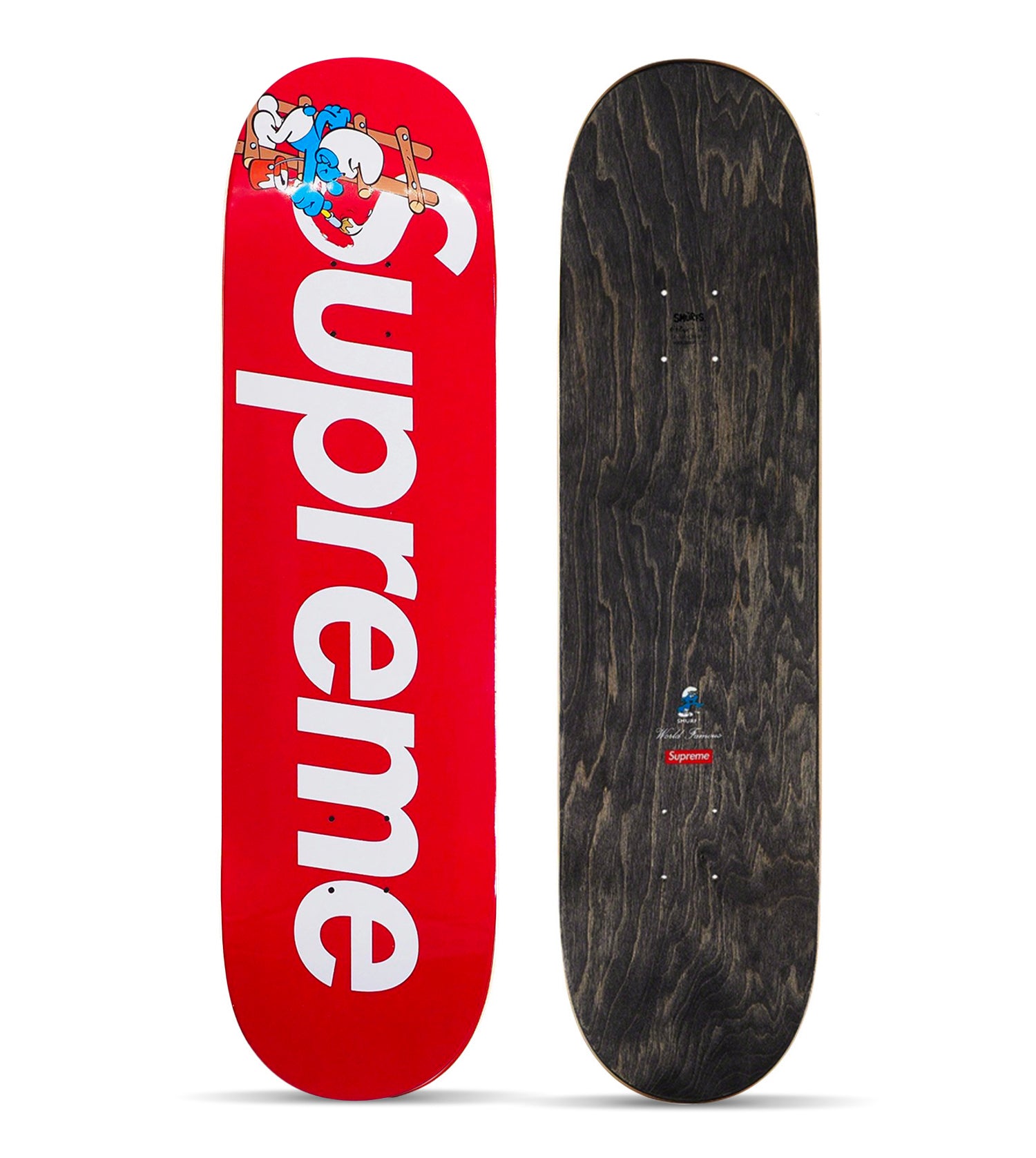 SUPREME 'The Smurfs' (2020) Skateboard Deck (red) – Sk8 Of The Art