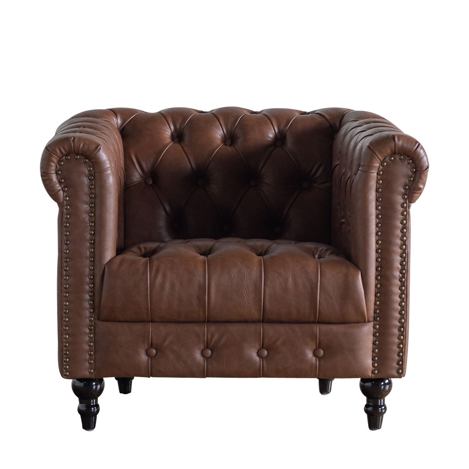 アンティーク調 チェスターフィールドソファ 1人掛け zvcb1p94k