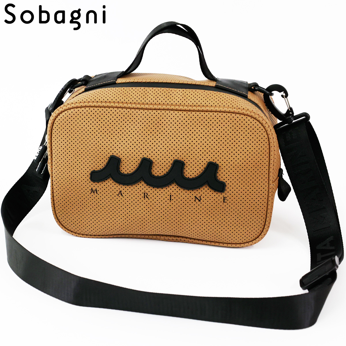 Sobagni muta CONTINUA mutaスクエアバッグ ムータ ブラウン