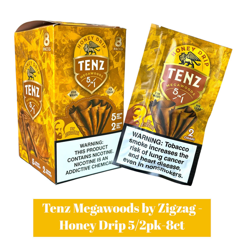 Tenz Megawoods By Zig Zag 5/2pk -8ct | SoCAL Distro LLC