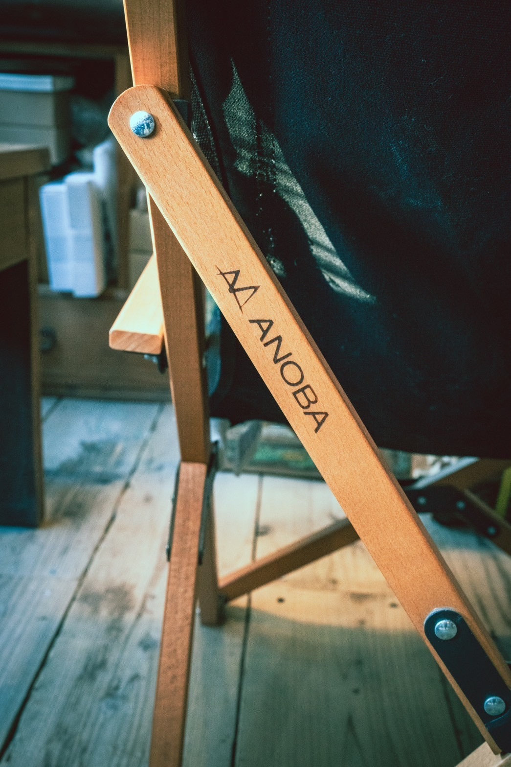 ANOBA ウッドハイバックチェアロータイプ BLACK - SOIL HACK SOCIETY