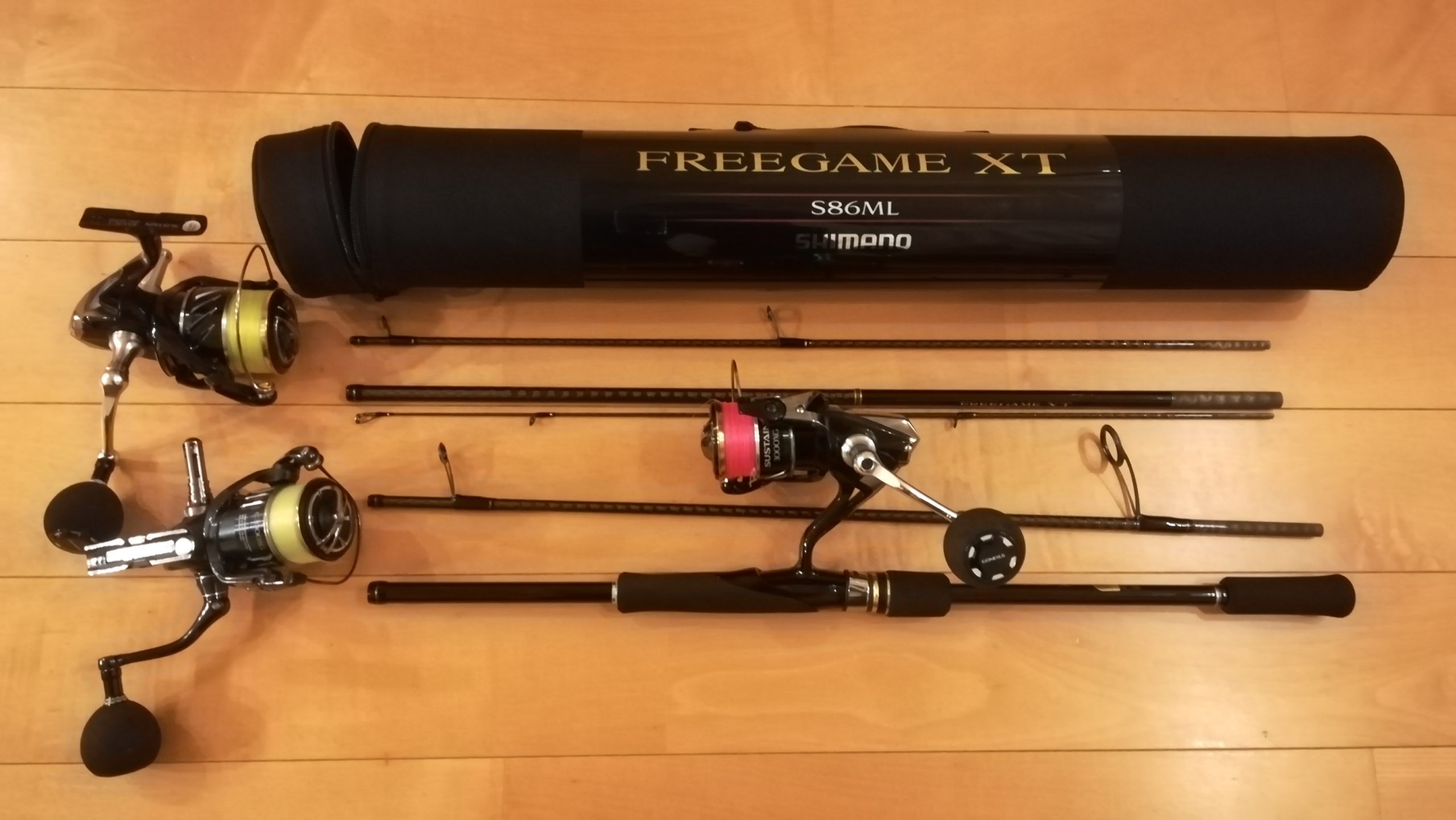 SHIMANO フリーゲームxt s106m 美品 シマノフリーゲームXT S106M