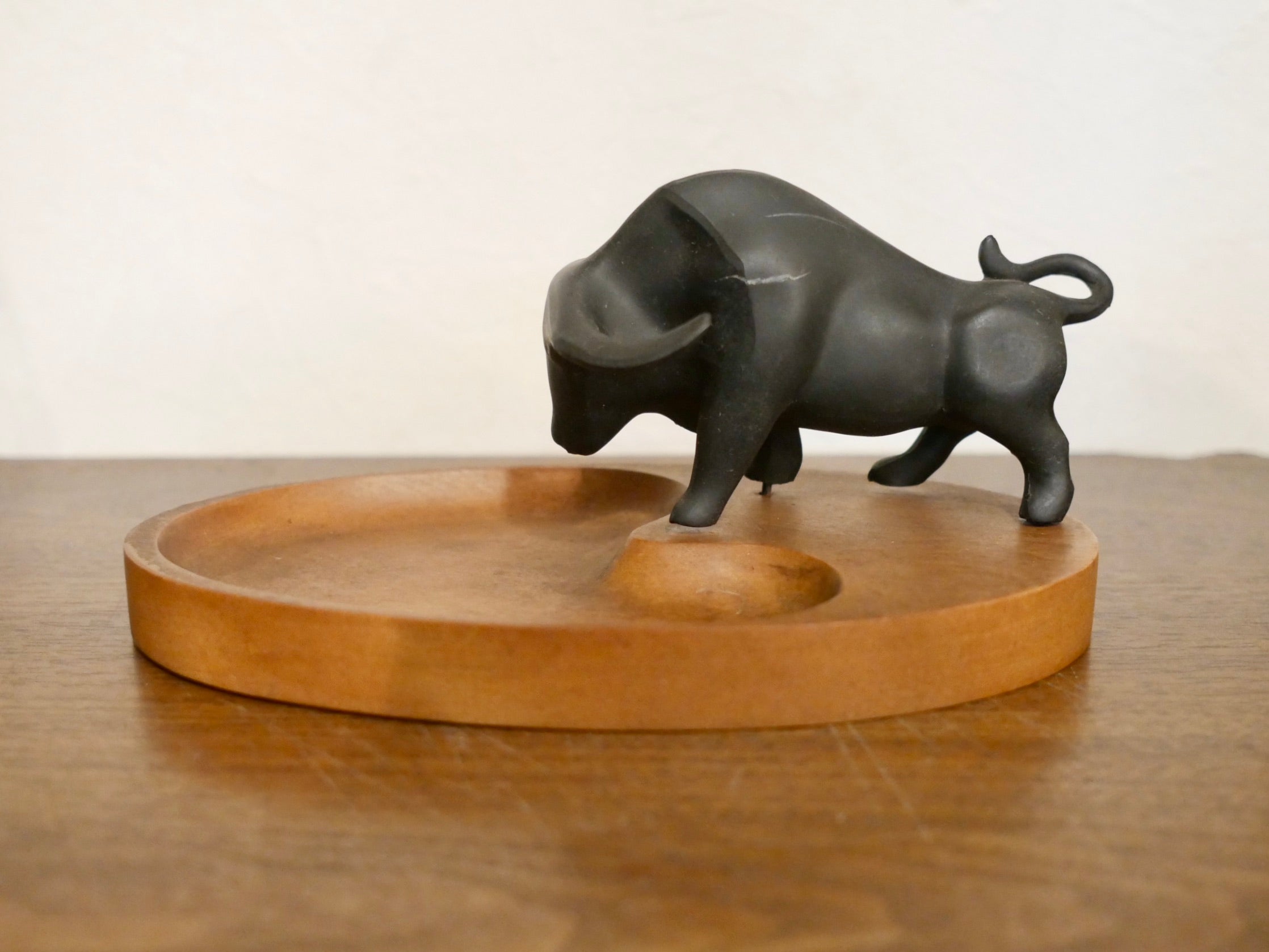 南部鉄器 【ルームフレンド】牛のトレイ 馬場忠寛 60年代 ヴィンテージ