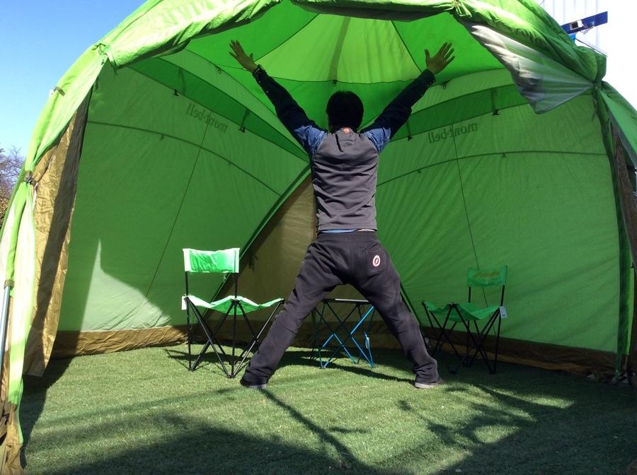 モンベル アストロドーム スクリーンテント ムーンライトテントと接続