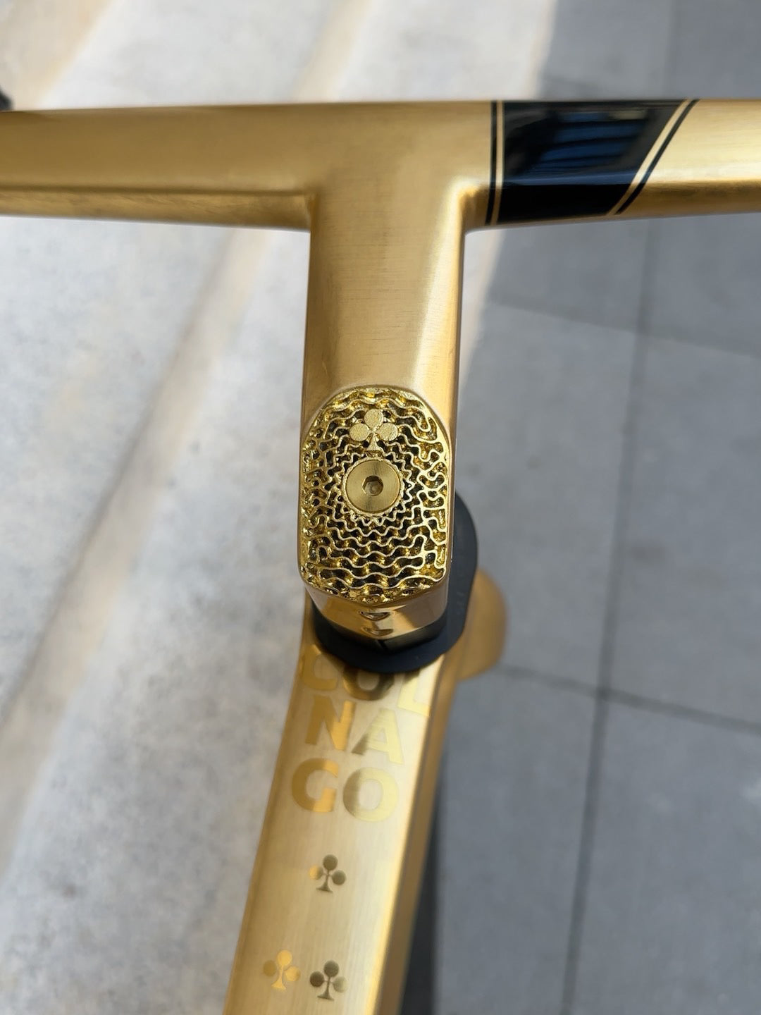 3D-printed titanium stem cap, suitable for integrated road Colnago CC0