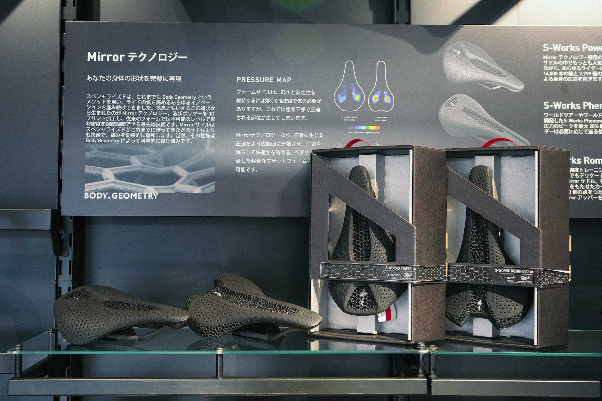 ミラーサドルが再入荷！S-WORKS ROMIN EVO MIRROR、S-WORKS POWER WITH