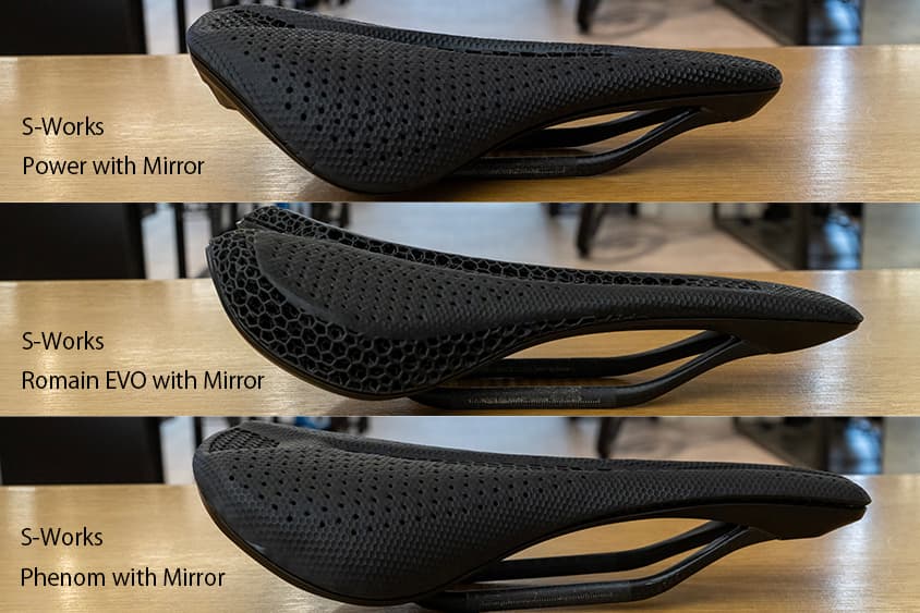 S-Works Phenom with MirrorはMirrorサドルの中で、どのような特徴な