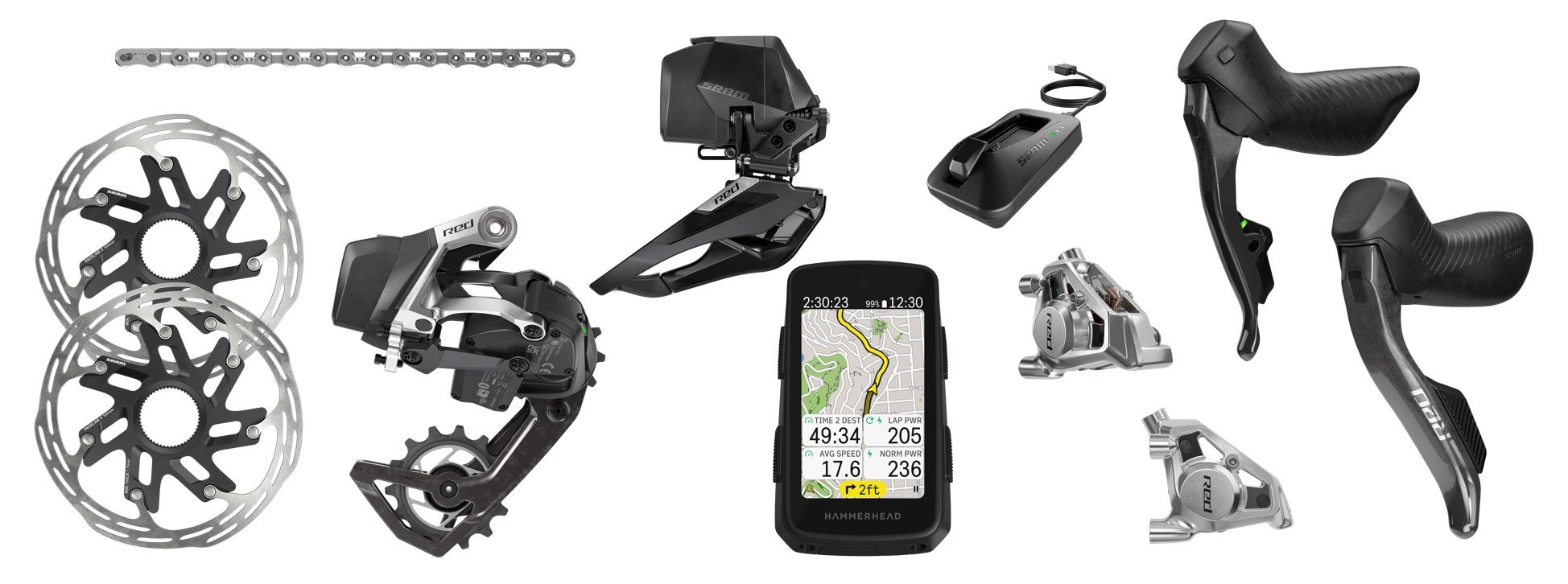 初回限定！新型SRAM RED はグループセットがお買い得です