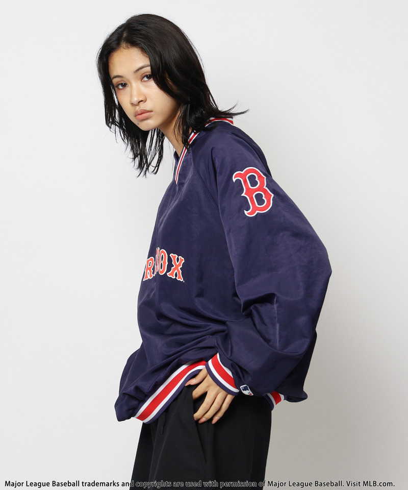 MLB】刺しゅうロゴナイロンプルオーバー｜BACK TO THE FIELD バック