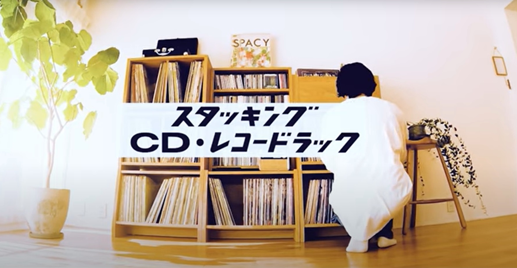 レコードラック 7インチ 2BOX TWIN ホワイト/レコードラック｜CD