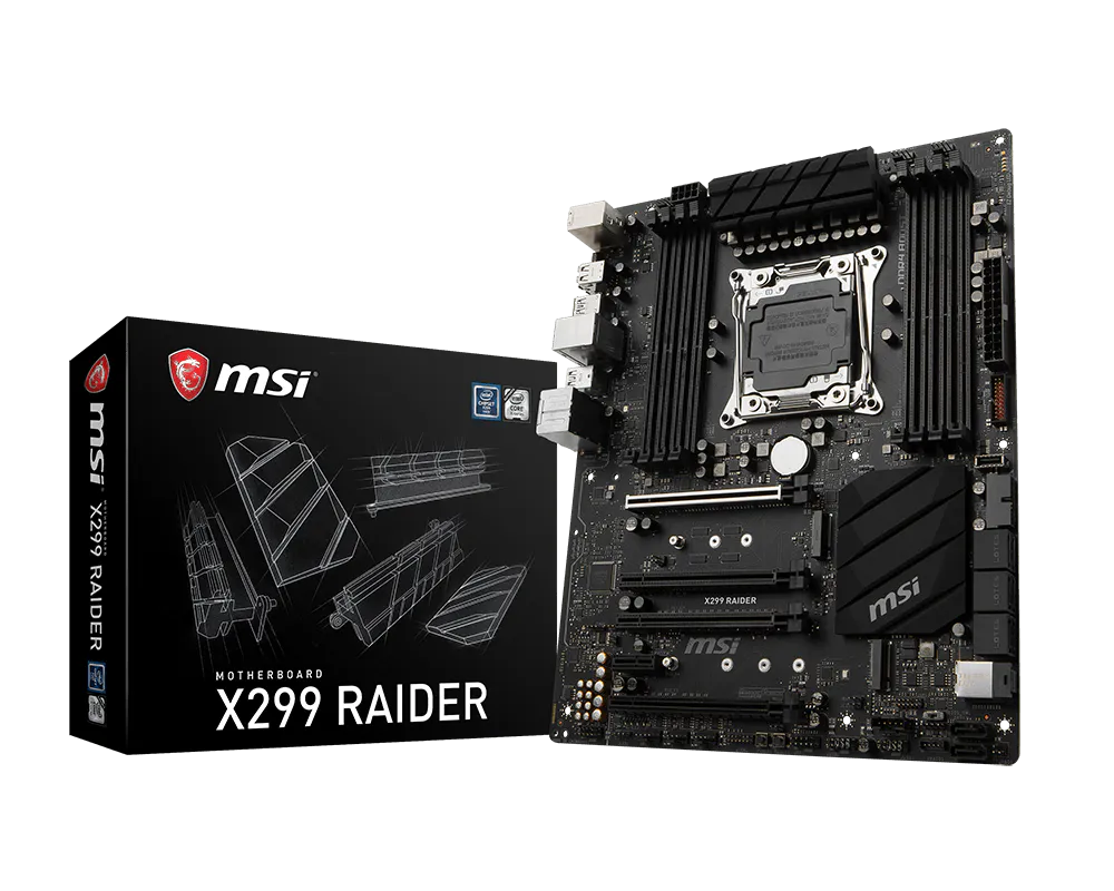 For Neat High-End PC Build | MSI X299 RAIDER Motherboard | MSI Global