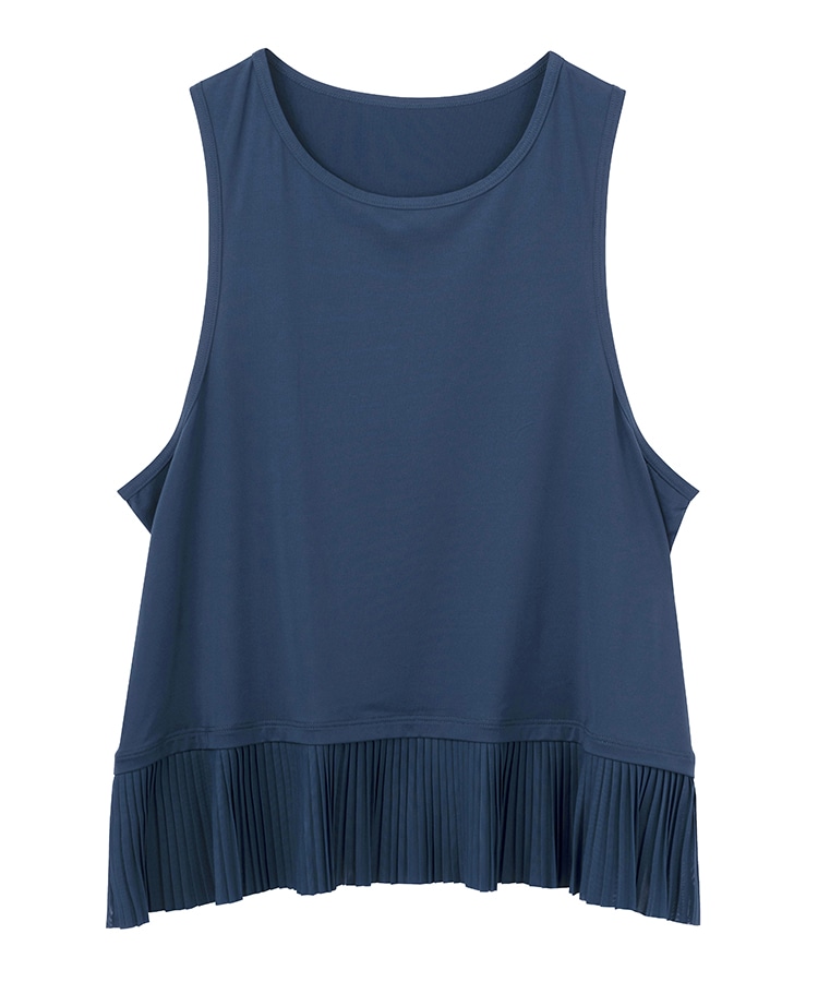 SUKALA】プリーツタンクトップ(S・Mサイズ オフホワイト・ライラック