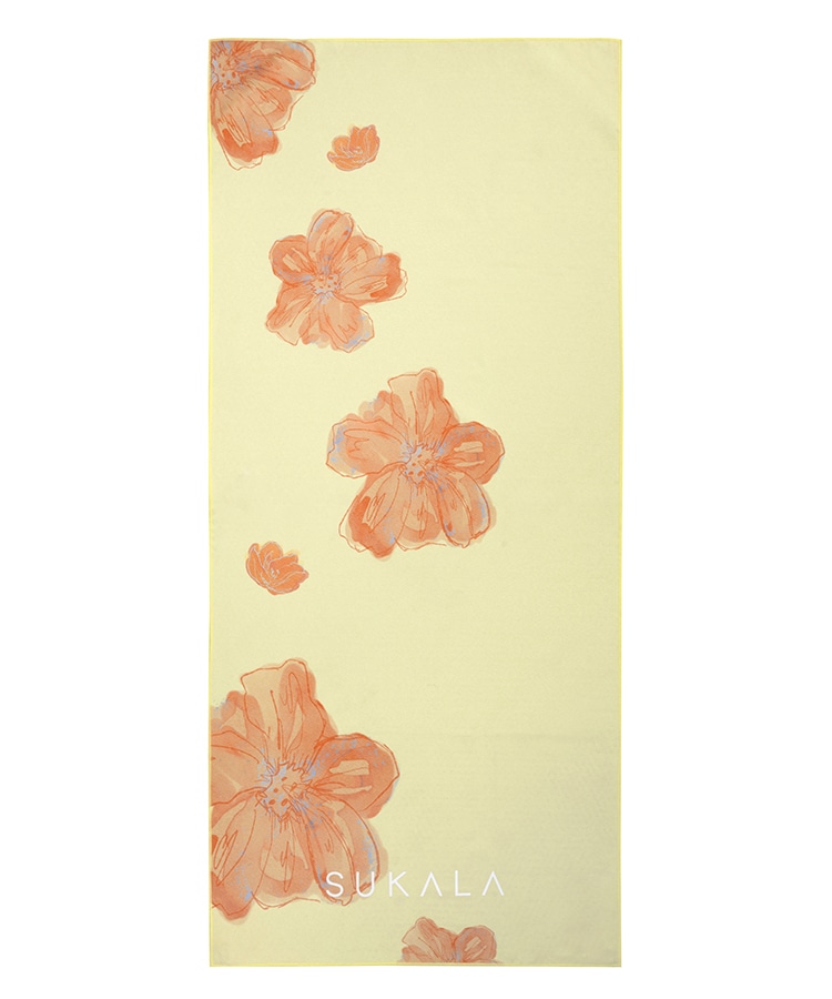 SUKALA】プリントヨギラグ(イエローフラワー): ヨガグッズLAVA公式