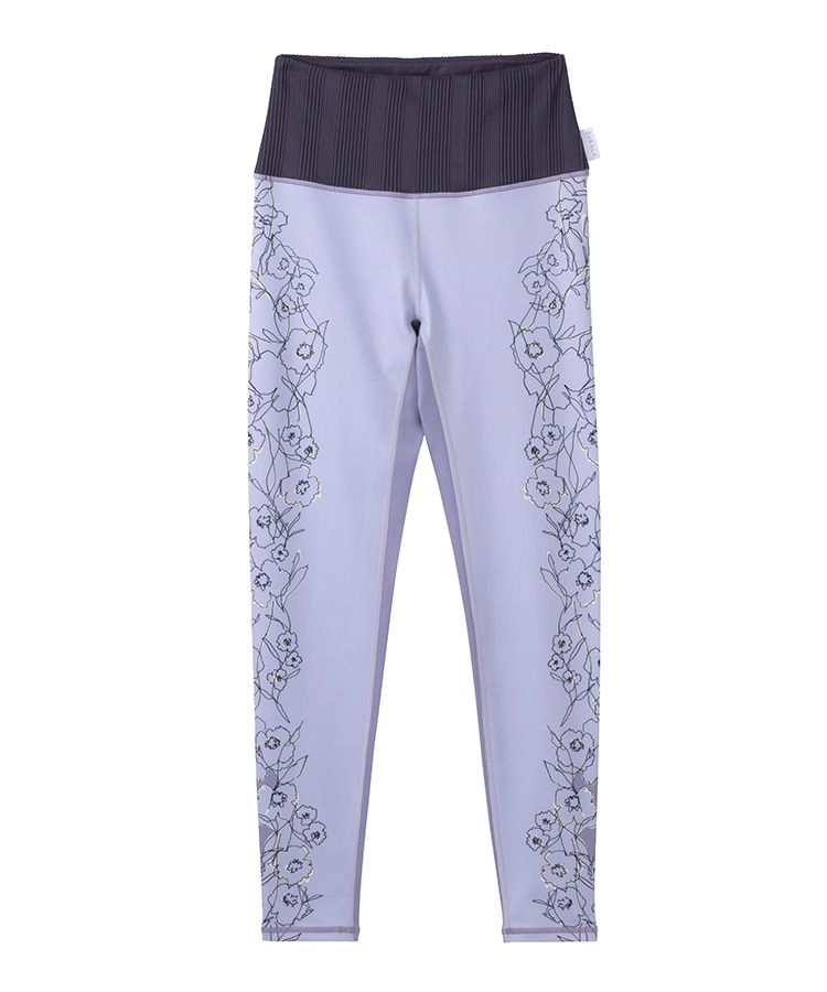 SUKALA】ドローイングフラワーパネルレギンス(XS・S・M・Lサイズ